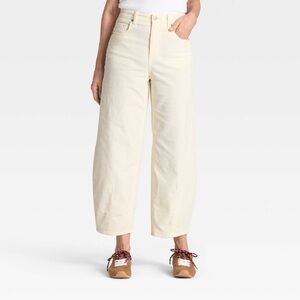 Universal Thread Wide-Leg High-Rise Jeans in Cream